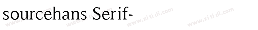 sourcehans Serif字体转换